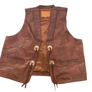 KOBLER TOOLED LEATHER VEST
